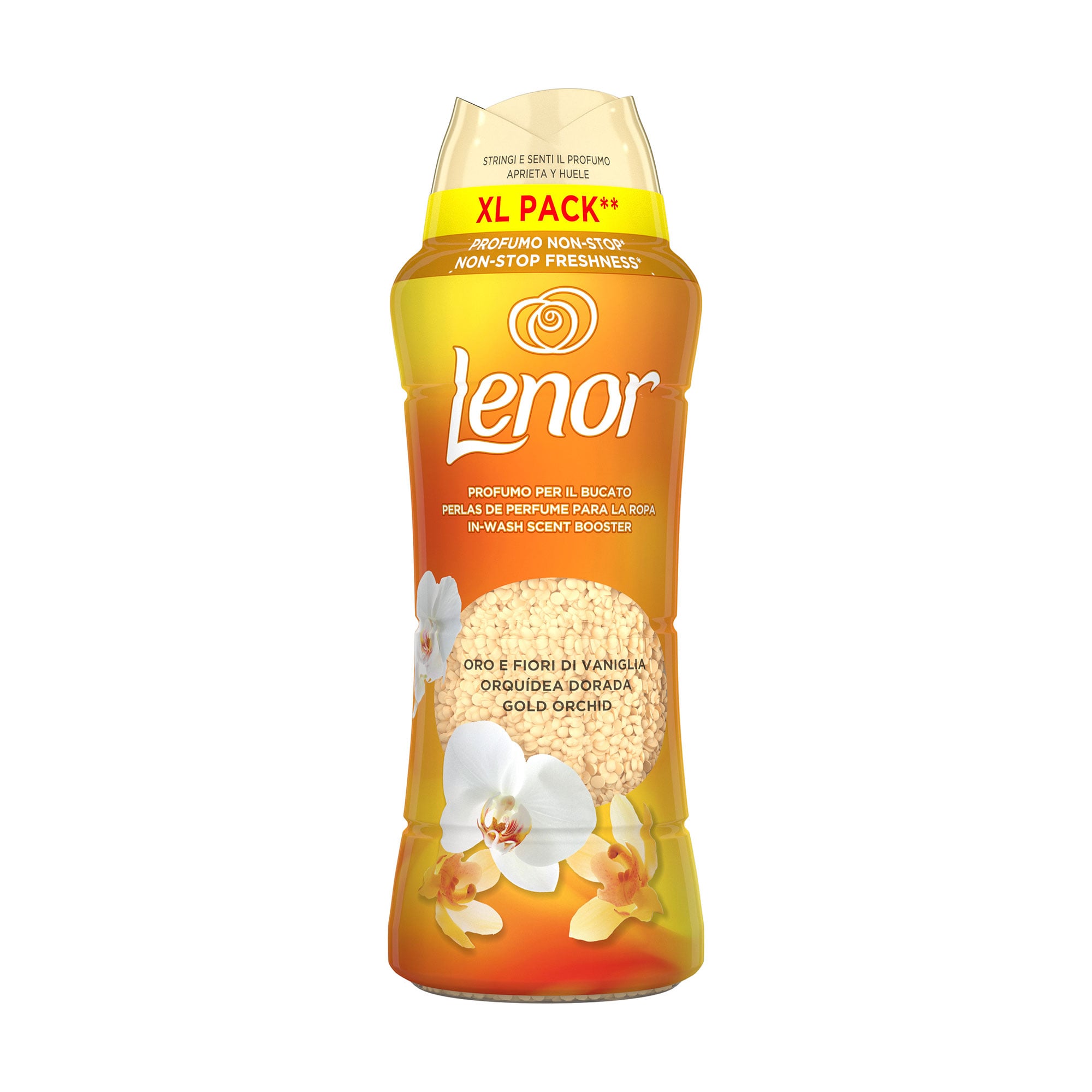 Парфумовані гранули для прання Lenor Золота орхідея і ваніль, 41 цикл прання, 495 г